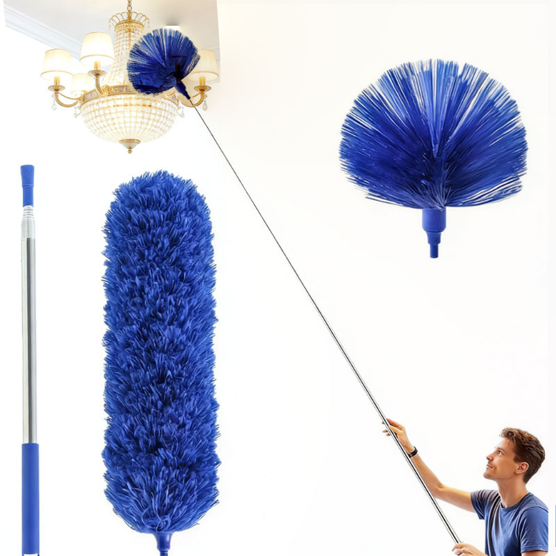 Spider Web Broom for Roof and Ceiling Dust Removal, Household Cleaning Dust Broom, Extendable Dust Duster