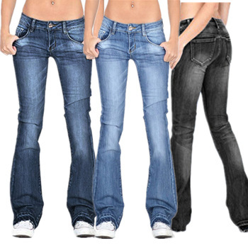 ChicShe Europese en Amerikaanse Cross-Border Skinny Stretch Tassel Flared Broek Lange Jeans Dames Trendy Veelzijdig_voghion.com