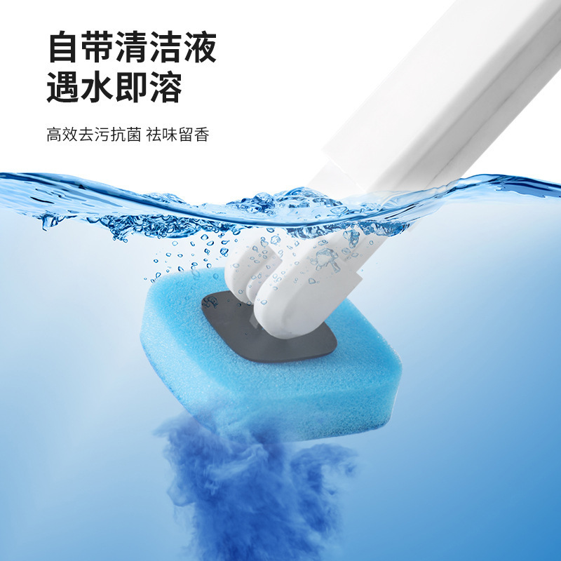 日本便器ブラシ使い捨て可投げ式死角なし台座壁掛け清潔便器しゃがみ穴セットトイレブラシ|undefined