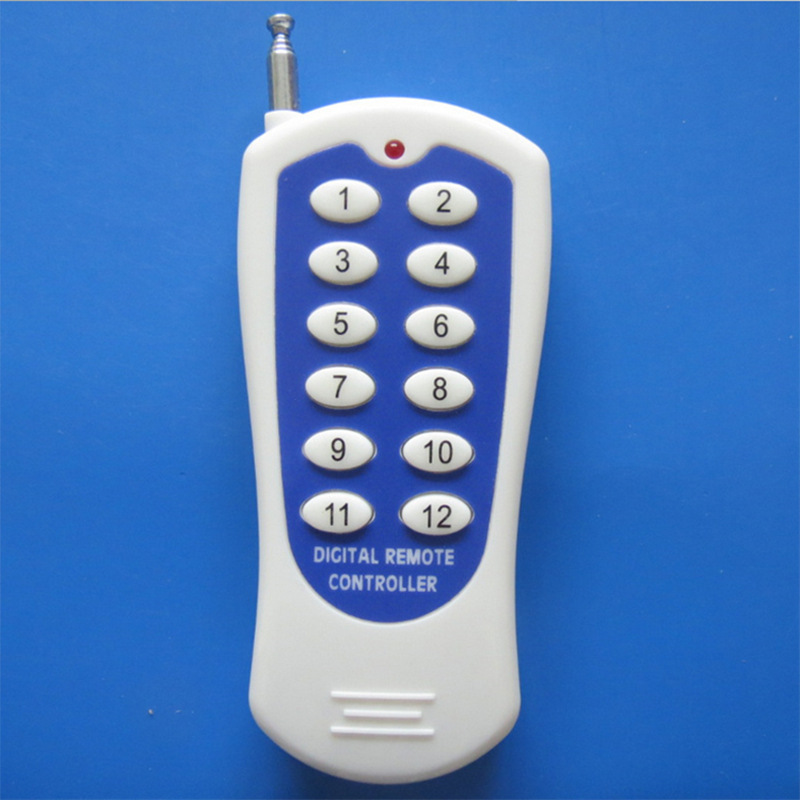 远距离12键遥控器433M电子礼炮RGB泳池灯遥控器2264固定码发射器