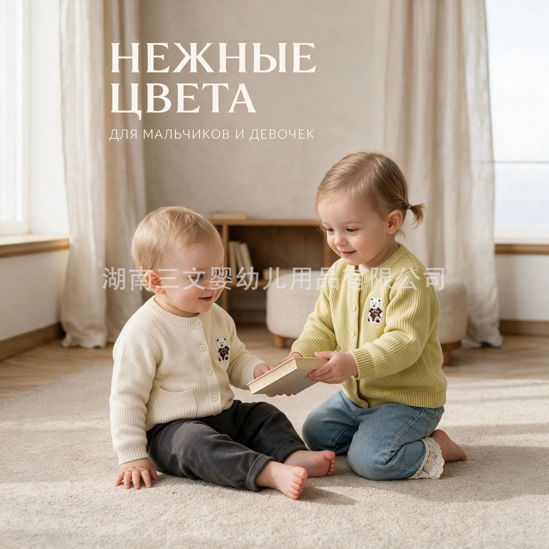 Autumn/Winter New Style A-type Baby Sweater Embroidered Children's Knitted Cardigan Coat Thickened Boys and Girls Infant Clothes
