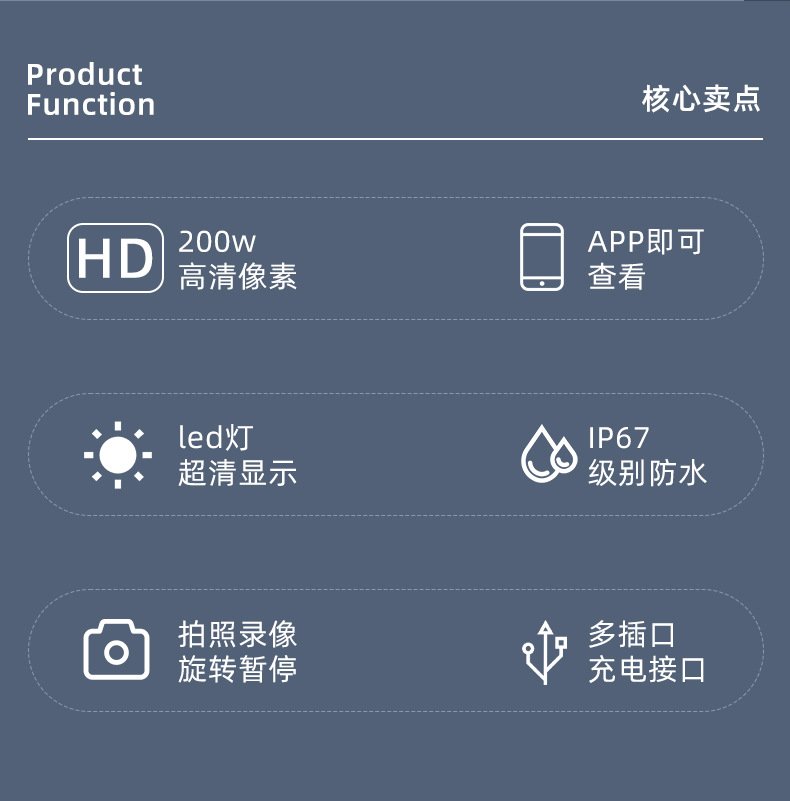 USB-C endoscope probe, Android and iOS compatible, high-definition