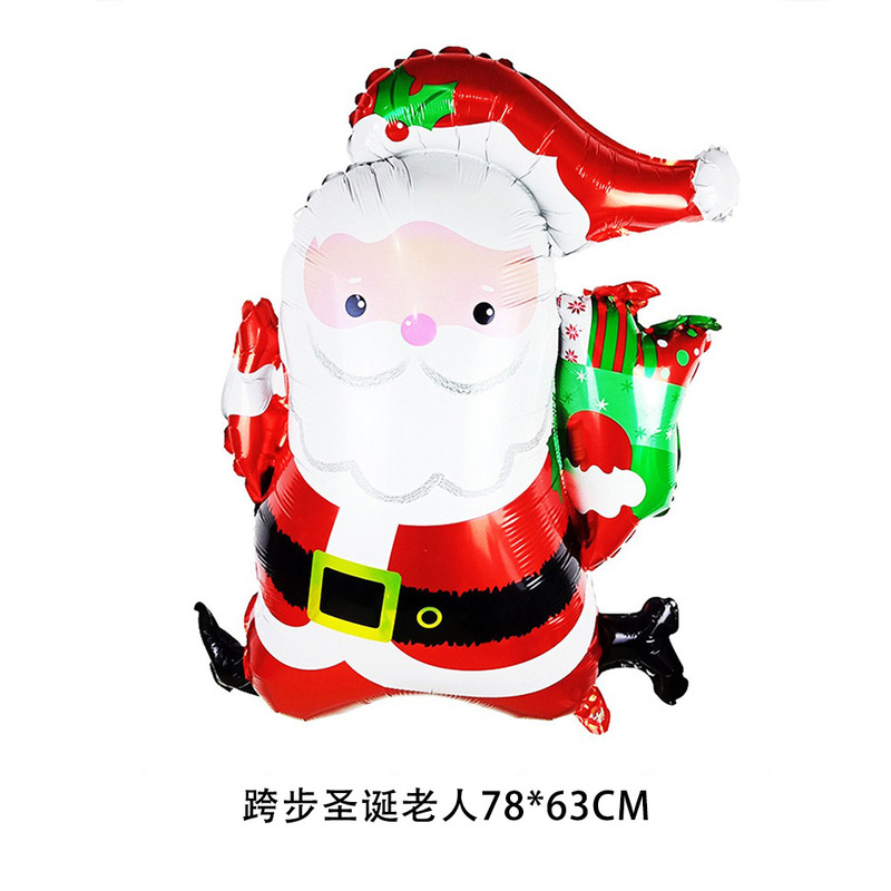 クリスマスシリーズアルミフィルム風船 クリスマスショッピングモール 学校 クリスマスイブパーティー装飾 アルミホイル風船用品|undefined