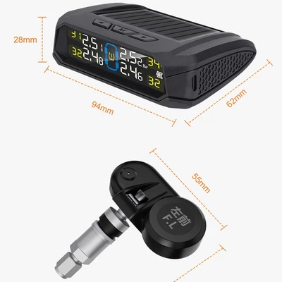 Tire pressure monitoring system Color Screen Digital Display Detector