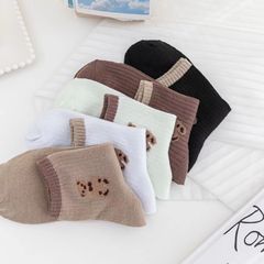 襪子秋季女棉襪襪子不起球中筒襪吸汗防滑加厚韓國可愛襪子批發