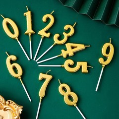 ネット赤デジタル誕生日ろうそく1-9ケーキ装飾と金メッキ装飾デジタルろうそく焙煎服装