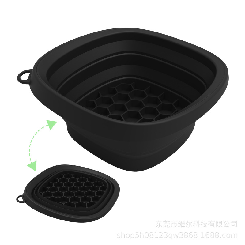 Amazonの人気シリコン折りたたみアイス洗面器、フェイシャルアイスケア、屋外アイス洗面器、美容器具、アイスバス|undefined