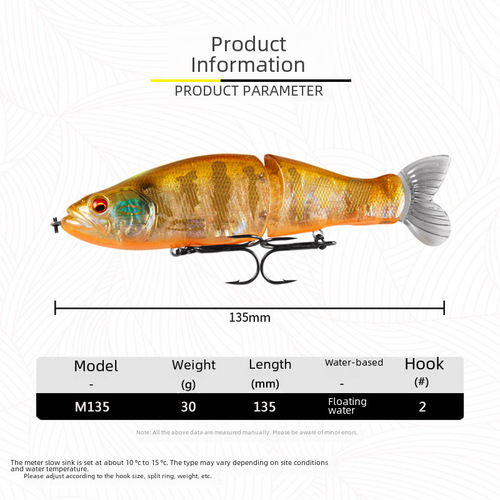 Xiong Wang Lure Multijoint Fish 13.5cm 30g Sea Bass Minnowmouth Shallow Water Hard Baits Direct Manufacturer Shipping