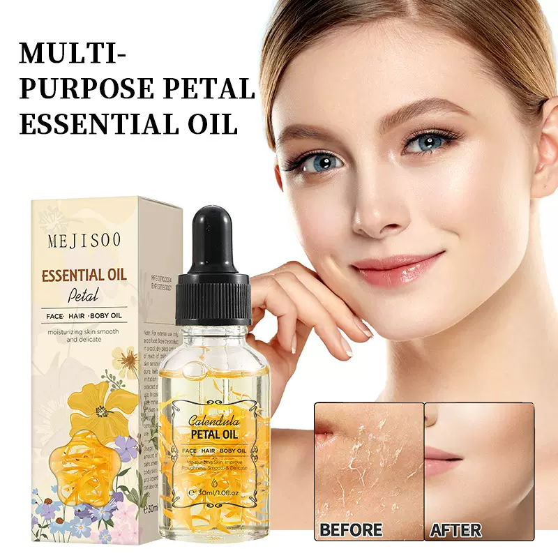 外贸跨境Essential Oil for petals玫瑰花瓣按摩精油SPA复方精油