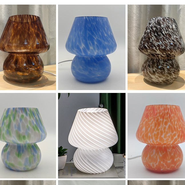 Lámpara de Mesa Creativa con Forma de Hongo, Estilo Crema, Simple, Linda, Decorativa, para Ambiente Nocturno, Venta al Por Mayor Transfronteriza