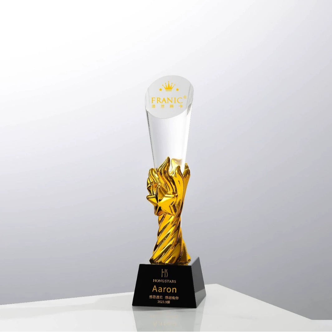Новый кристалл трофей надписи высококачественный Кристалл ремесла Ежегодное собрание награда сувенир трофей партии