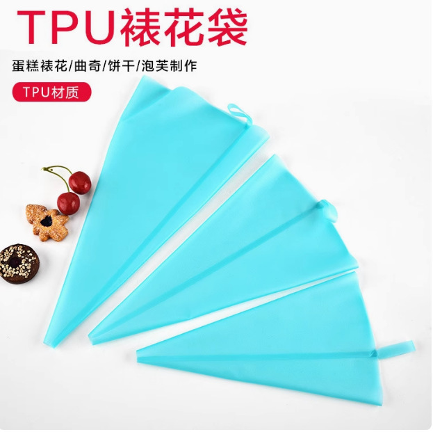 Factory Direct Sales Thickeneded Tpu Silicone Piping Bag Cake Cookie Cream Bag DIY Baking Tools Can Be Used Repeatedly