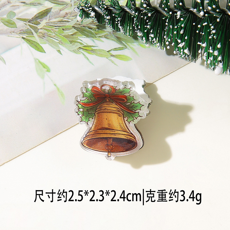 闪闪姑娘新款圣诞节日格林奇绿怪发夹圣诞老人姜饼人雪人麋鹿抓夹|undefined