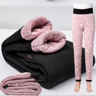 Middle-aged and elderly cotton pants women winter wear thick mother pants autumn and winter black pants to the age of grandma pants