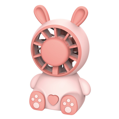 Cross-border  new handheld fan summer USB charging student portable cartoon mini fan