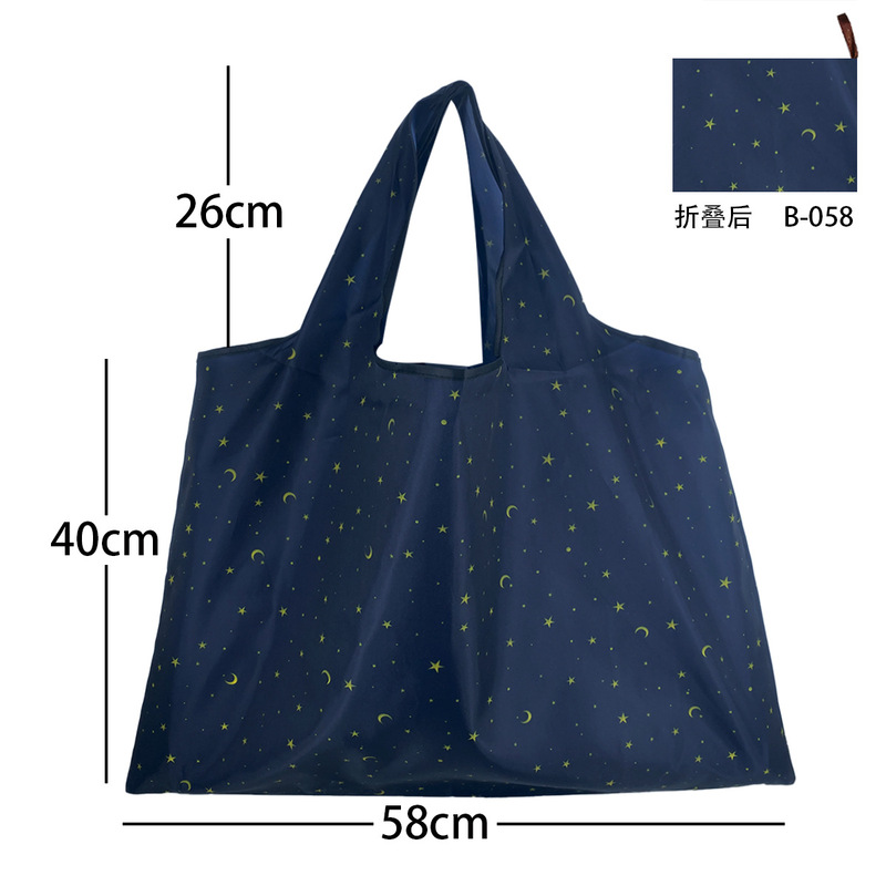Japanese Supermarket Large Capacity Shopping Bag Foldable Portable Grocery Bag Shopping Bag Environmentally Friendly Handbag Lightweight