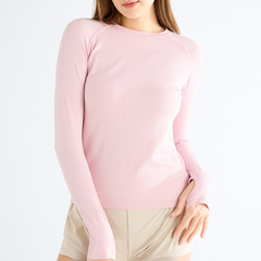 跨境專業瑜伽服t恤女速干健身服百搭休閒罩衫吸汗透氣瑜伽服上衣