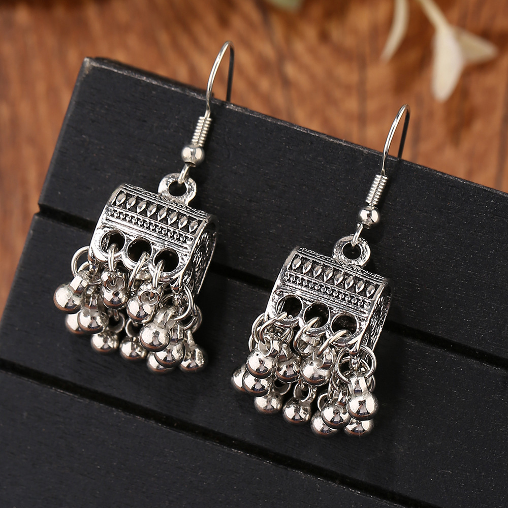 15g Weight Ear hook Classification 1 Pair Quantity Wholesale Jewelry 1 Pair Ethnic Style Bell Alloy Ear Hook