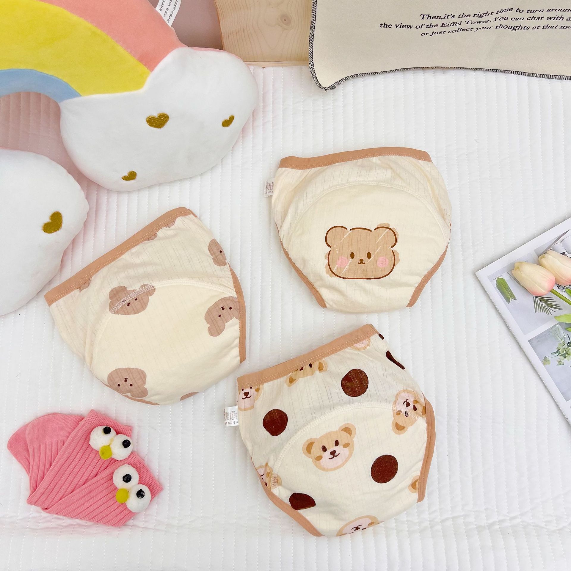 23新型純綿男女赤ちゃん子供が下着を洗うことができます。