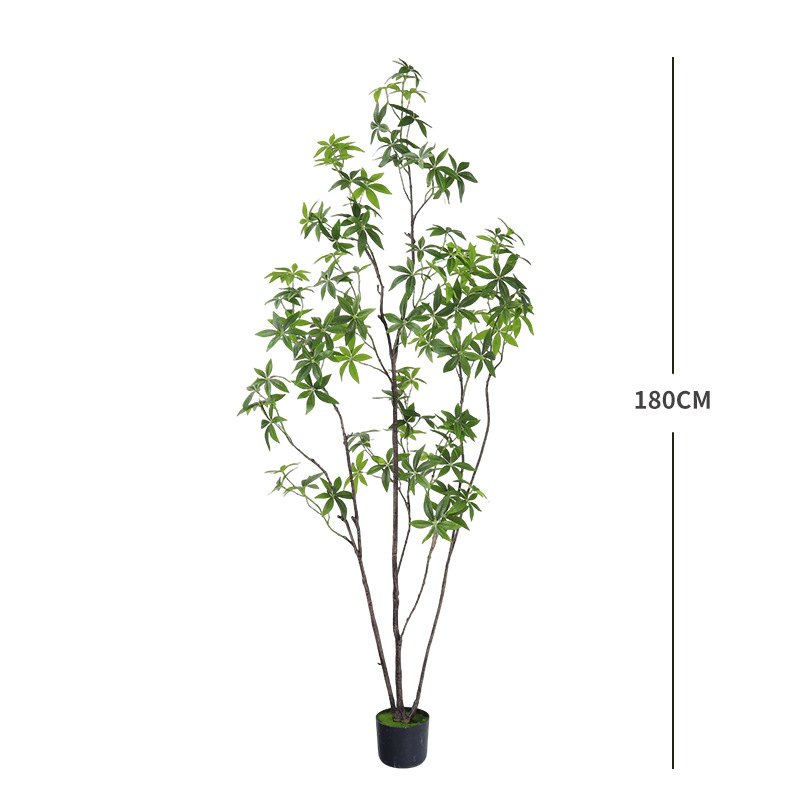 Árbol de fortuna de imitación nórdica planta biónica interior decoración de suelo árbol falso maceta decoración suave paisaje falso plantación verde