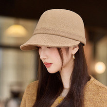 韩版秋冬季新款帽子女毛呢加厚保暖鸭舌马术帽文艺复古百搭报童帽