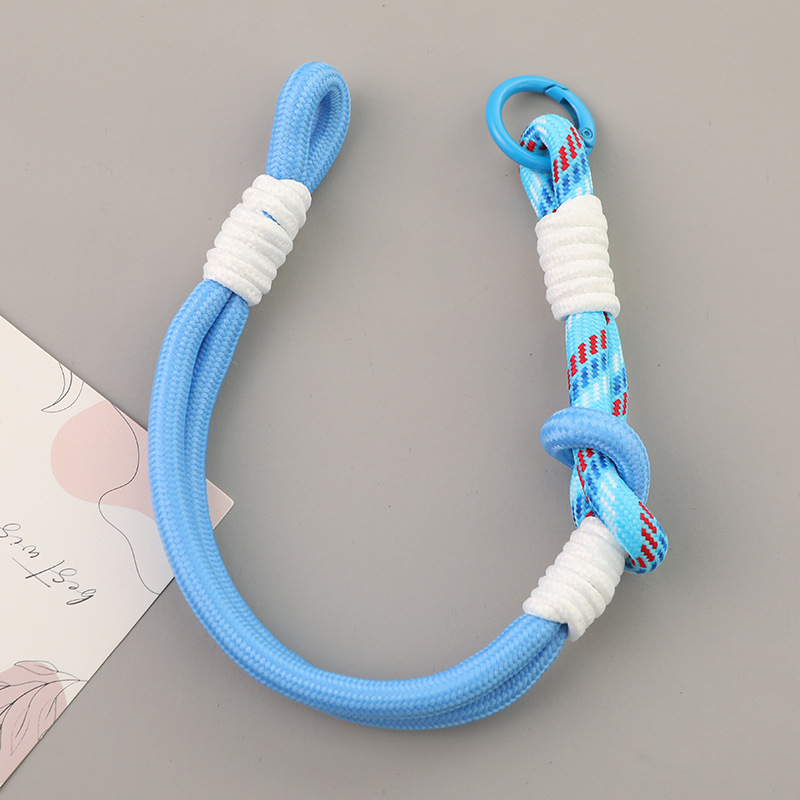 ホット販売ショートコントラストカラー編組ロープリストストラップ紛失防止携帯電話ストラップユニバーサルキーホルダー携帯電話ストラップカスタマイズ|undefined
