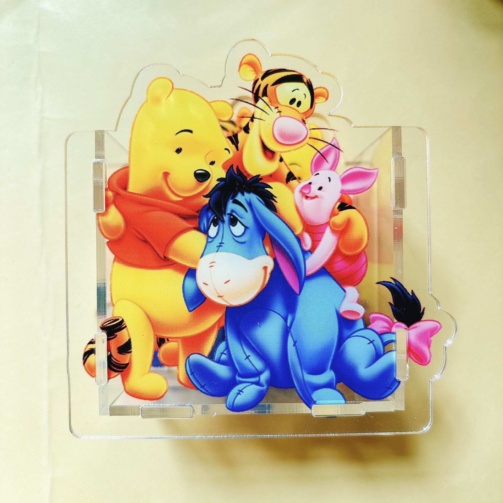 Caja de papelería acrílica TK caja de bolígrafo creativa de regalo 10cm