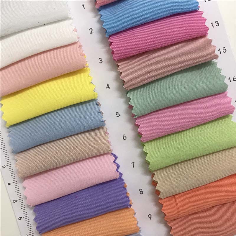 砂洗细斜棉布料98个颜色现货供应厂家直销衬衫套装户外面料317Y2