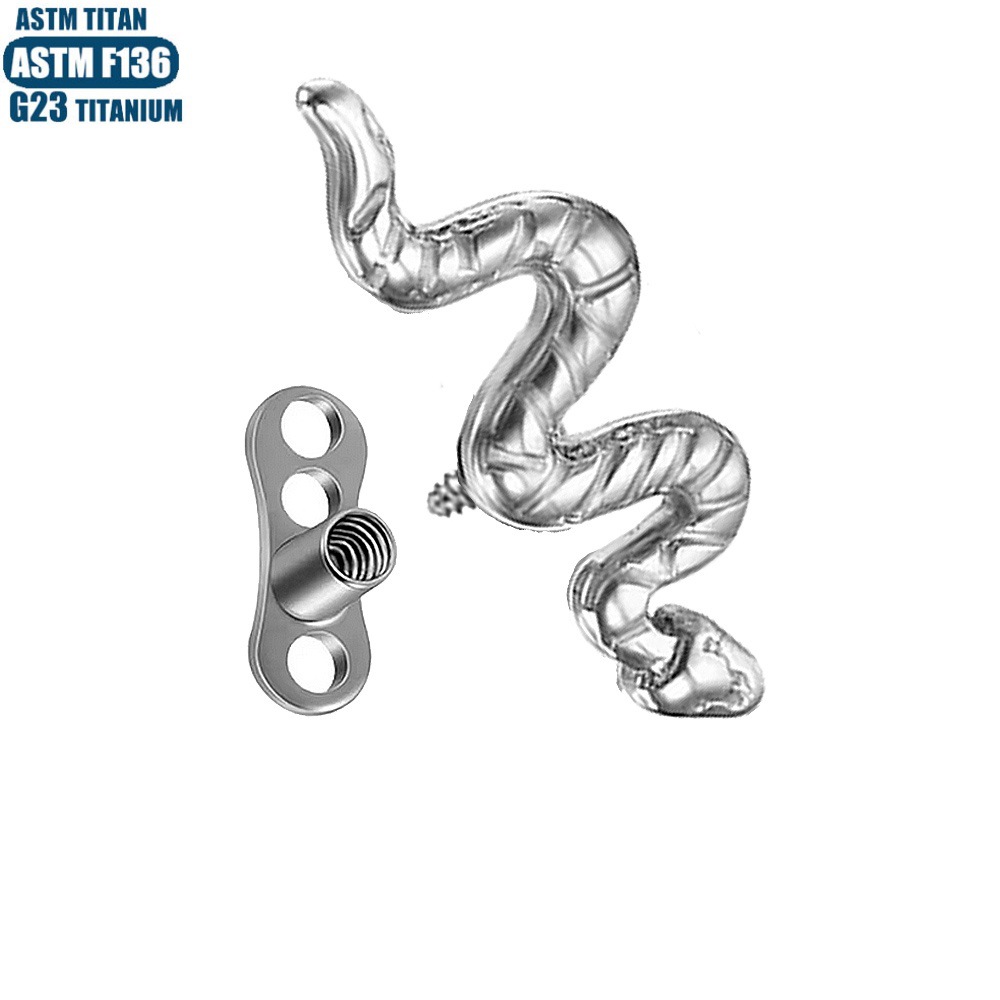 Pointed titanium steel lip stud product view