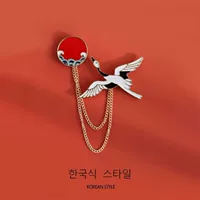 Crayon Xiaoxin тянет маленькую белую цепь мультяшную брошь милые мужские и женские школьные сумки