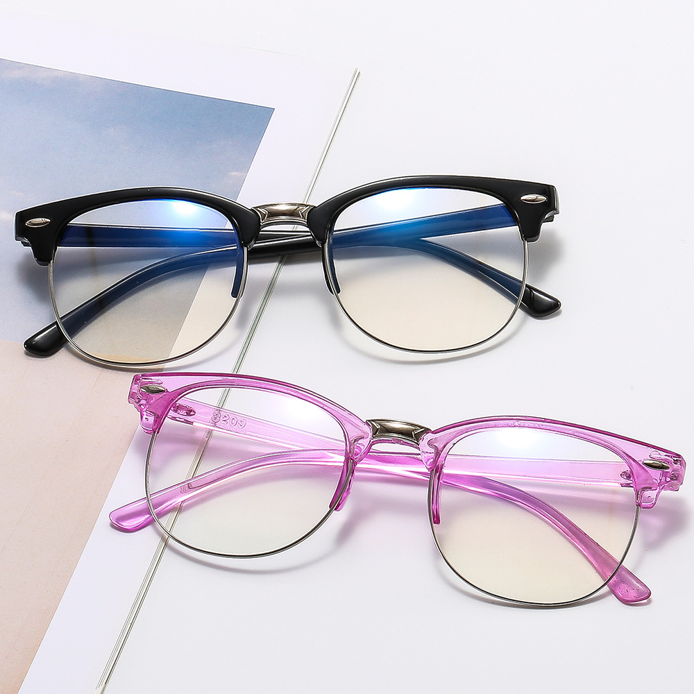 Mosu 3016 flat sunglasses European and American classic retro men's trendy women's rice nail glasses factory direct sales