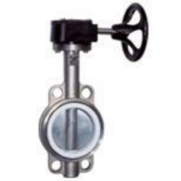 D371F-10P不锈钢对夹四氟蝶阀