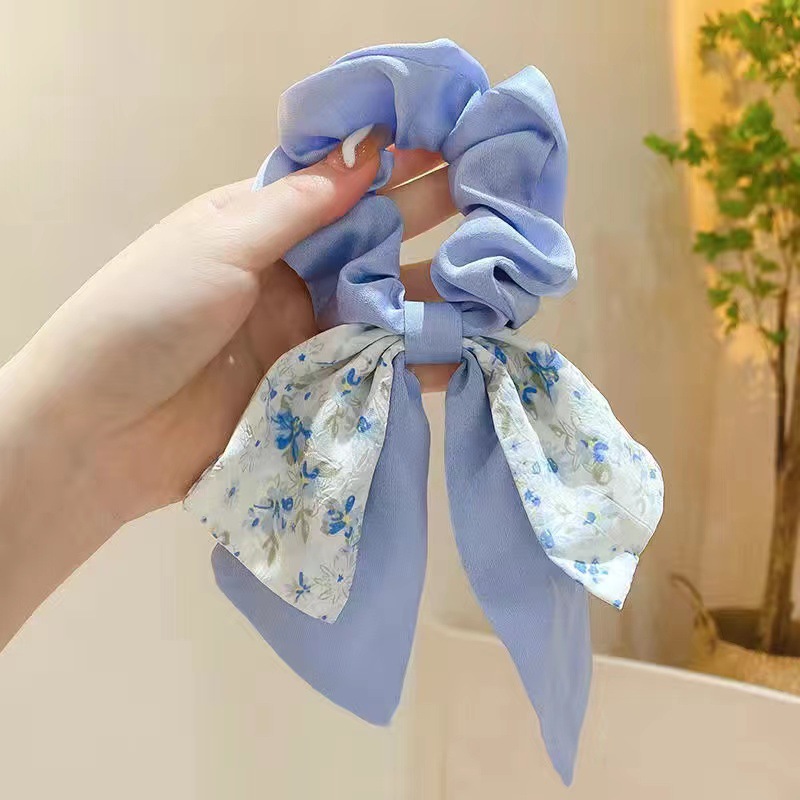 Fashion Flower Cloth Printing Hair Tie 1 Piece display picture 7