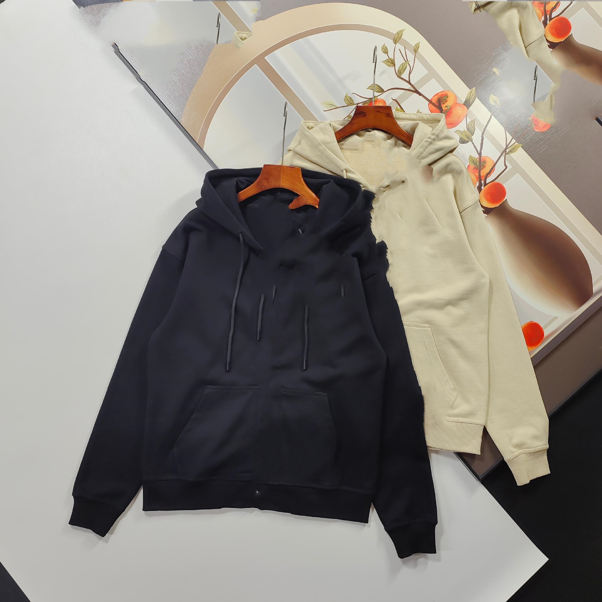 70164 Embroidered Hoodie Jacket