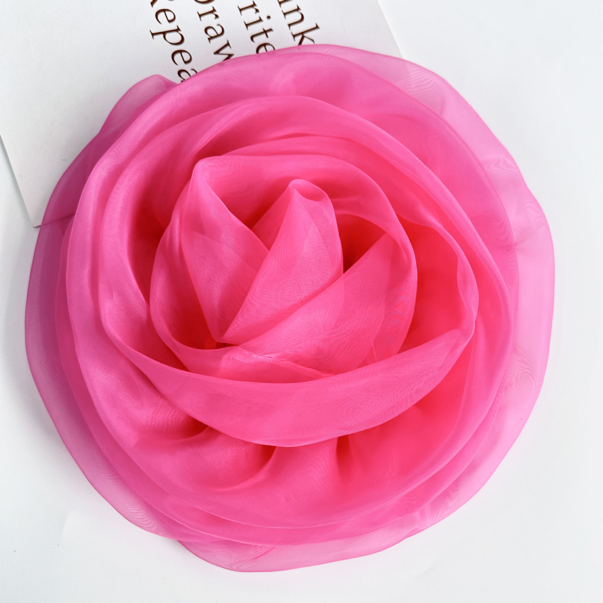 3D ogan camellia hecha a mano DIY material de decoración de cabello vestido de boda vestido de baile accesorios de ropa de espectáculo