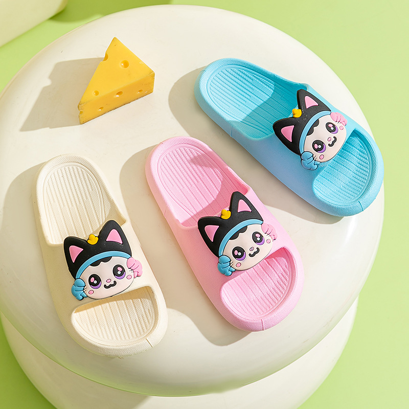 Children Slippers Boys Girls Summer Indoor Non-slip Bathroom Cartoon Cute Baby Girls Kids Sandals Wholesale