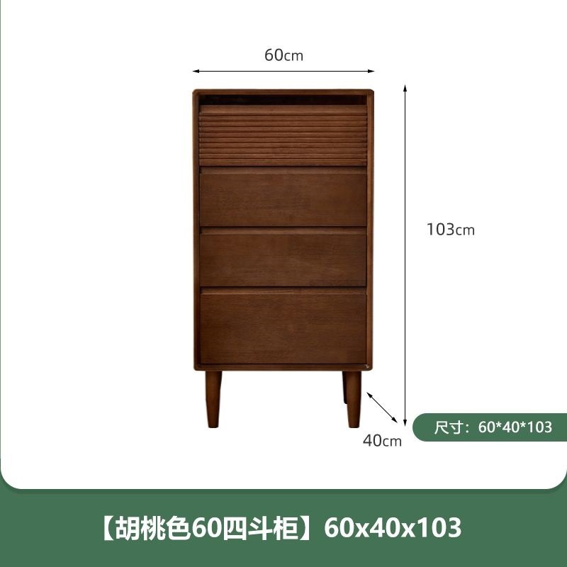 全実木の斗のタンスの桜の木の色の挟みのタンスの日本式のベッドのサイドのタンスの家庭用の狭いタンスの復古の五斗のタンス|undefined