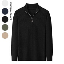 T 60064 Men's Semi-Zip Knit Sweater �����ë�� �羳ŷ��