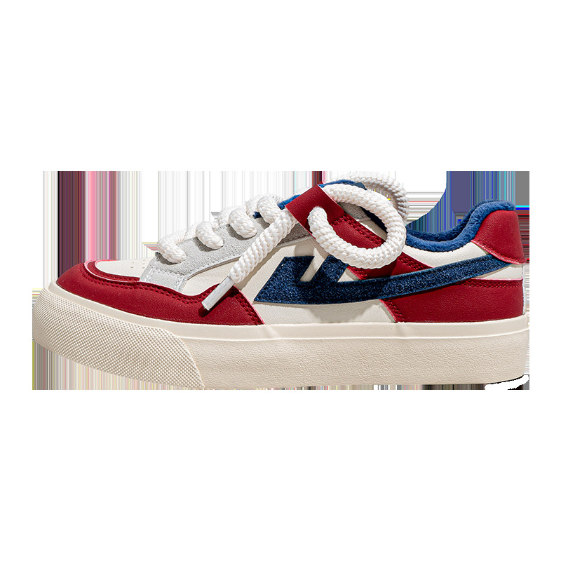 Retirada de color sólido, zapatos de skate de mujer altos y delgados, zapatos casuales de un pie, zapatos de limpieza de almacenamiento.