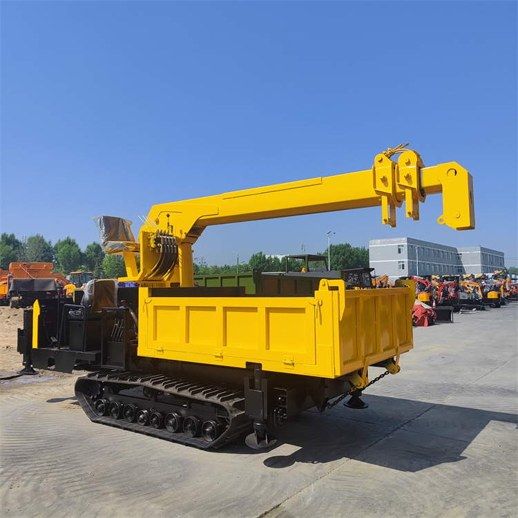 厂家直供5吨履带随车吊 自卸园林绿化吊运一体 伸缩臂吊机全地形