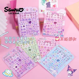 Детские наклейки для ногтей Sanrio Кuromi объёмные