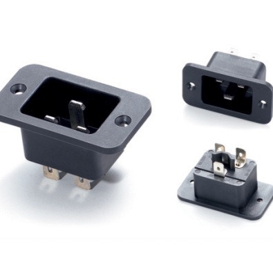 AC插座UPS不间断电源输出插座 16A公座250V 带螺丝孔插座 SS-3A