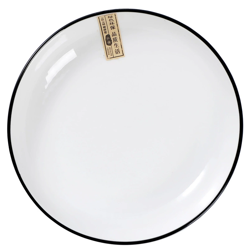 #dishplateHome тарелка с высоким внешним видом интернет-знаменитость вертикальный узор японская глубокая тарелка для супа керамическая тарелка блюдо для жарки блюдо