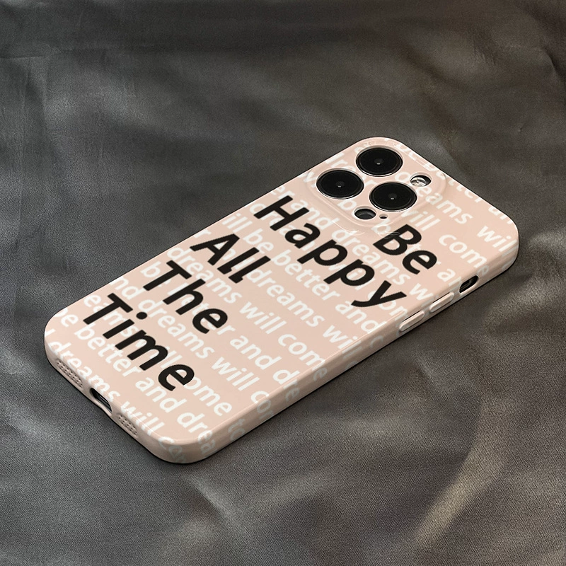 Phone case (Apple) iPhone 15 — pink check grid pattern, multi-model protective shell
