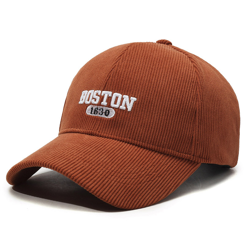 Vielseitige Baseballkappe Aus Cord Für Damen Und Herren Winter_voghion.com