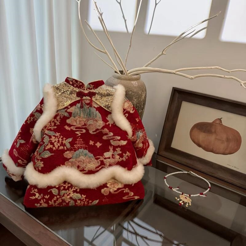 Año Nuevo vestidos de otoño y invierno vestidos de aniversario de las niñas y niñas vestidos de Año Nuevo vestidos de vestidos de Año Nuevo