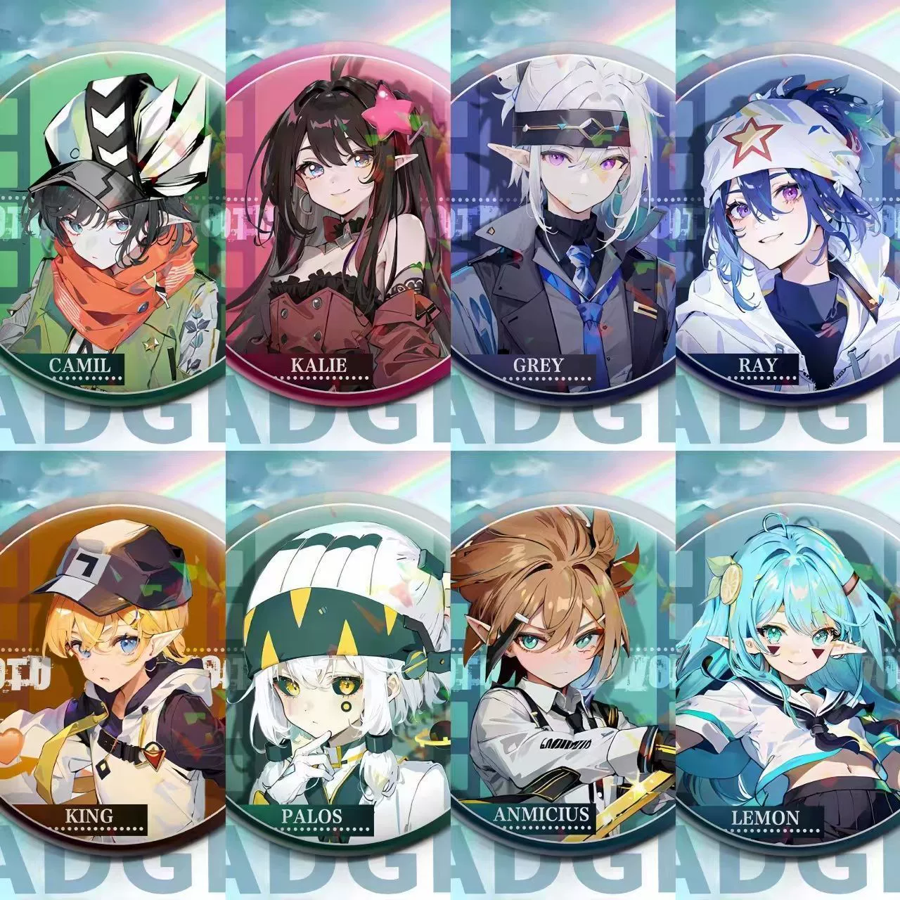 Трансграничный выпуклый AOTU мир вокруг фанов оригинальные подвесные значки