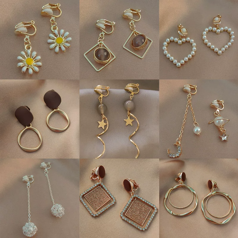 Безболезненные сережки-клипсы из жемчуга, небольшой дизайн комариной приманки, серьги с кисточками, без прокола ушей, новая коллекция, стиль легкой роскоши, высококлассный стиль