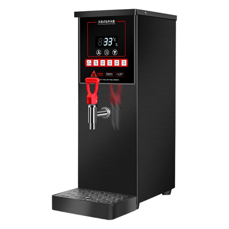 Microordenador caldera de agua comercial leche tienda de té automático Bar agua caldera eléctrica paso calentador de agua de gran capacidad
