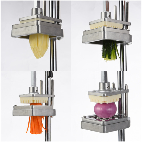 Vertical manual French fries cutting machine, potato strips cutting machine, radish cutting, cucumber cutting machine, dicing machine
